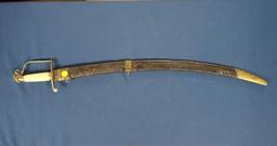 War of 1812 Eagle Head Light Artillery Saber