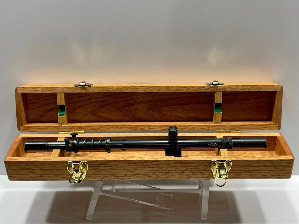 J Unertil 4 Power Vintage Rifle Scope