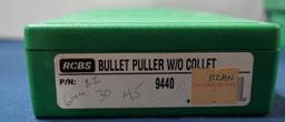 4 RCBS Reloading Die Sets & Bullet Puller & Swager Combo
