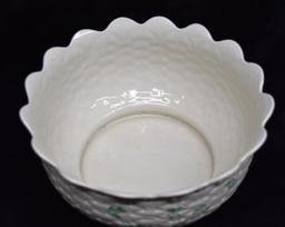 Belleek Kylemore Bowl Shamrock