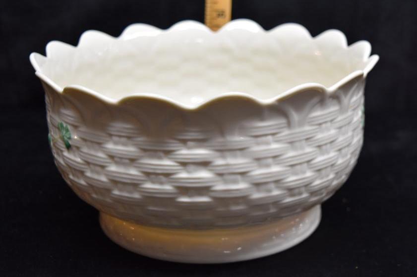 Belleek Kylemore Bowl Shamrock