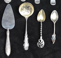 Lot of Sterling Silver Spoons / Butter Knives /Fork/ Pie