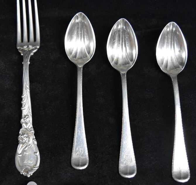 Lot of Sterling Silver Spoons / Butter Knives /Fork/ Pie