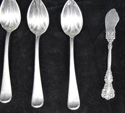 Lot of Sterling Silver Spoons / Butter Knives /Fork/ Pie