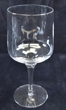 Lot of 10 Fine Crystal Stemmed Wine Glasses