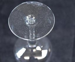 Lot of 10 Fine Crystal Stemmed Wine Glasses