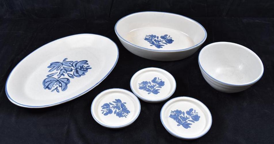 Lot of Pfaltzgraff Yorktowne Serving Pieces / Coasters
