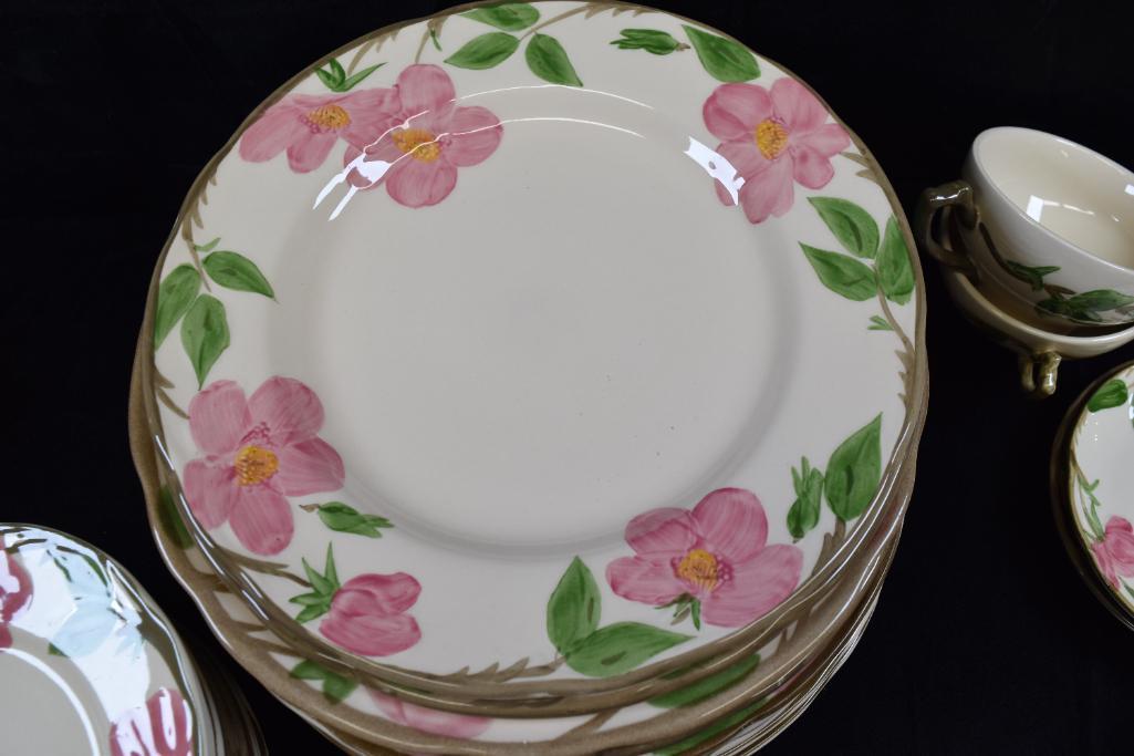 Large Collection of Franciscan Dinnerware "Desert Rose"