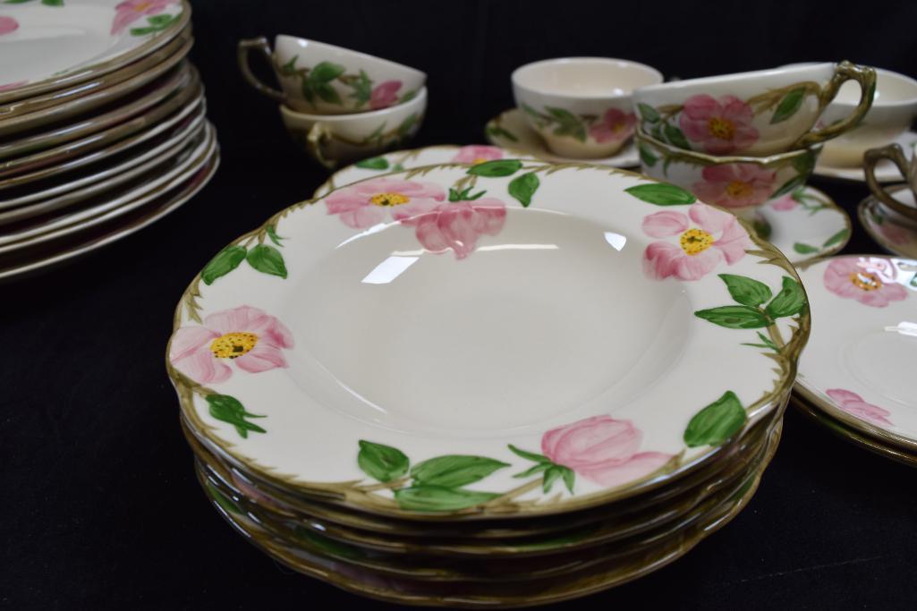 Large Collection of Franciscan Dinnerware "Desert Rose"
