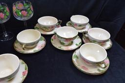 Large Collection of Franciscan Dinnerware "Desert Rose"