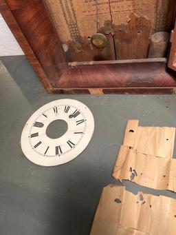 Seth Thomas Clock Case and Pieces