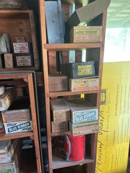 Wall Lot of Nuts And Bolts with Winchester Wood Box