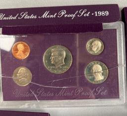 Set of 5 United States Proof Sets