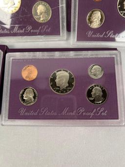 Set of 5 United States Proof Sets