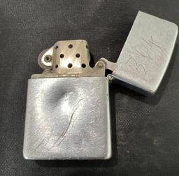 Cigarette case & 2 Lighters- Zippo & Marlboro