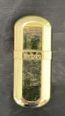 Cigarette case & 2 Lighters- Zippo & Marlboro
