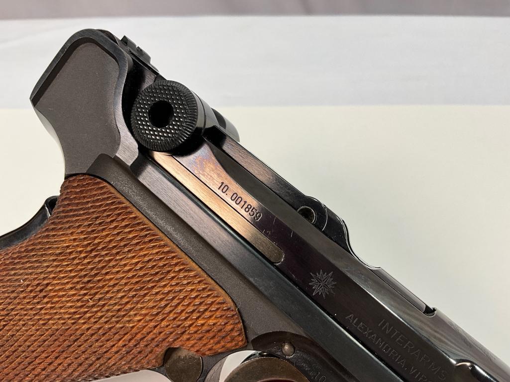 Interarms Mauser Parabellum .30 Luger Caliber Pistol