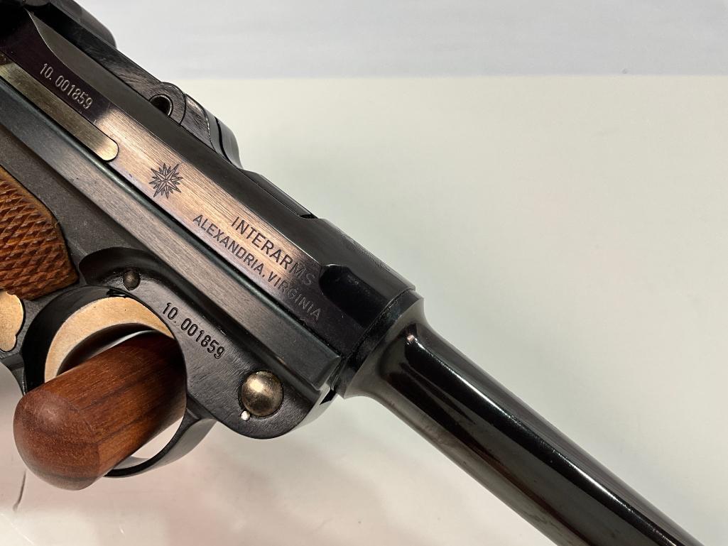 Interarms Mauser Parabellum .30 Luger Caliber Pistol