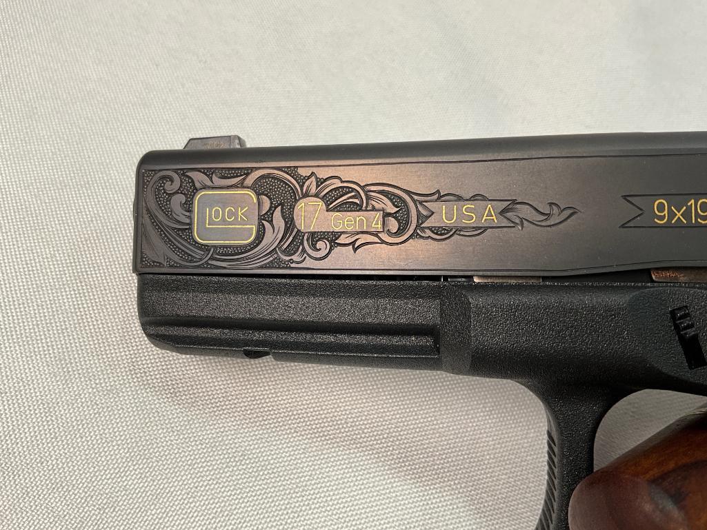 Rare Glock 17 Gen 4, 30th USA Anniversary #18 of 30, Engraved by Tim George