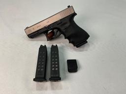 Glock 19, 9x19 Caliber Pistol with stainless slide