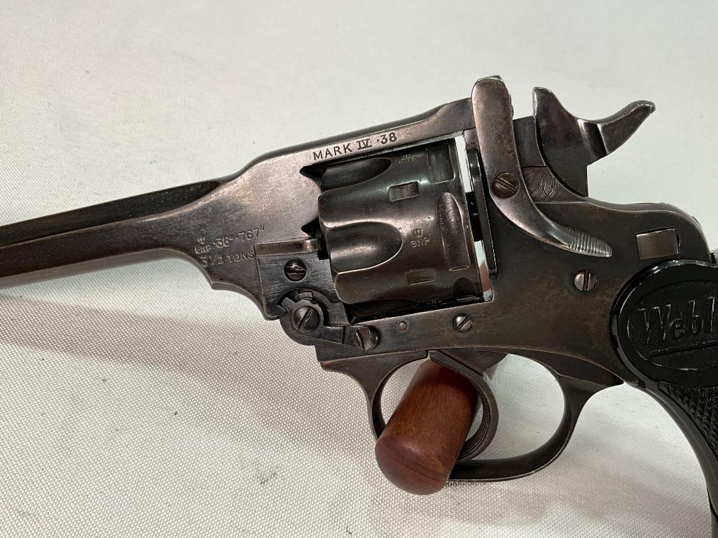 Webley Mark IV, .Top Break 38 Caliber Revolver