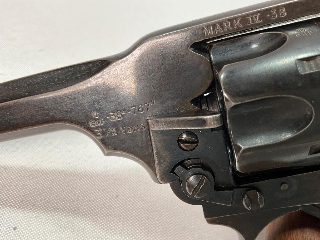 Webley Mark IV, .Top Break 38 Caliber Revolver