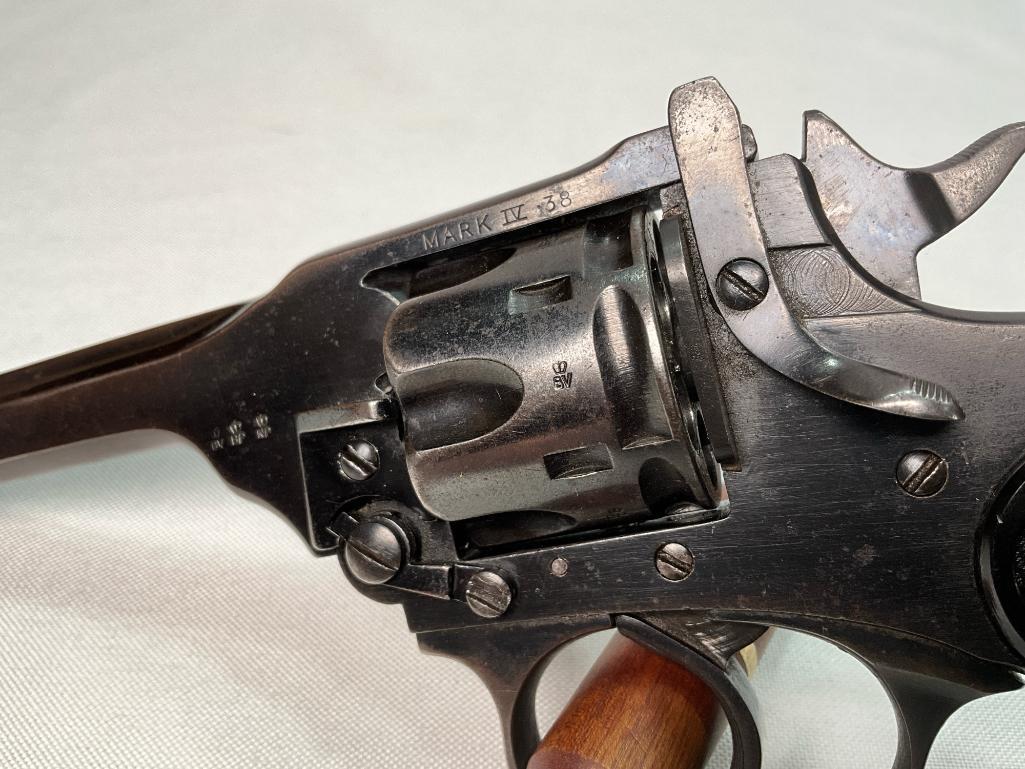 Webley and Scott LTD, Mark IV, .38 Caliber Top Break Revolver