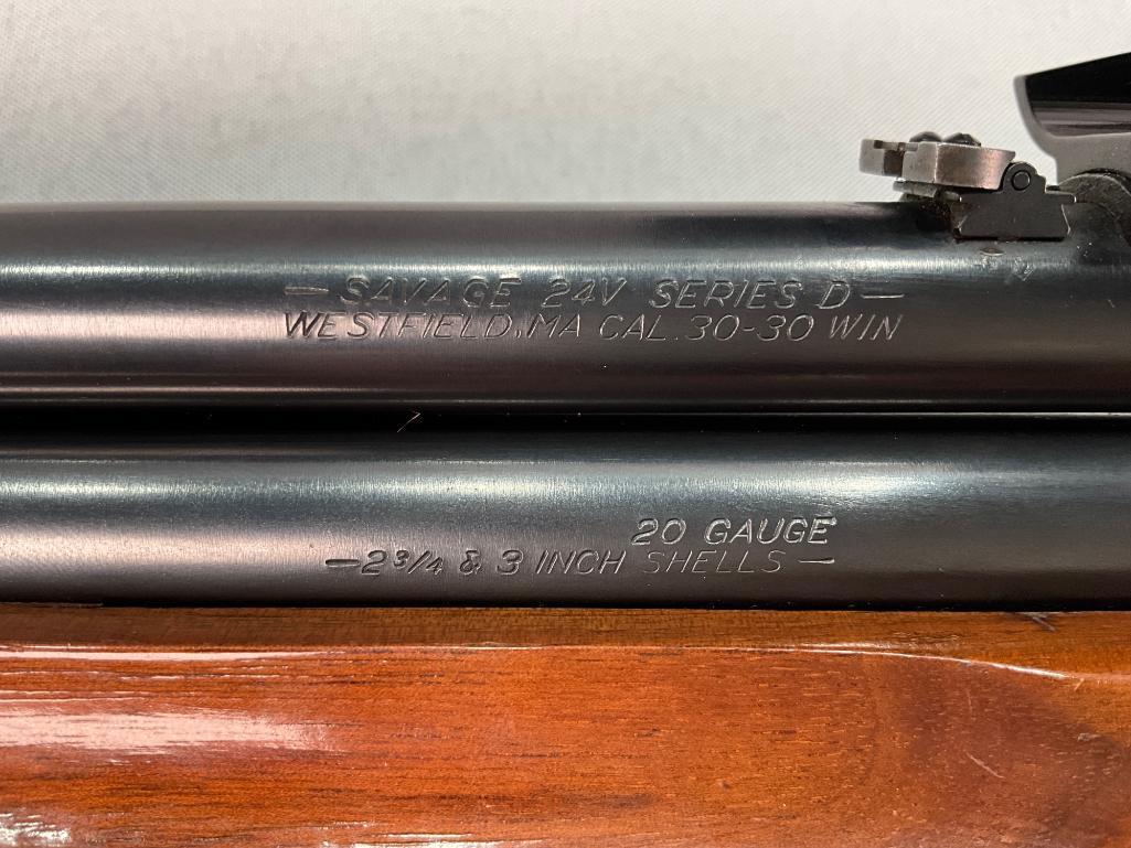 Savage Model 24V Series D, .30-30 WIn/ 20 Gauge Over under rifle/Shotgun
