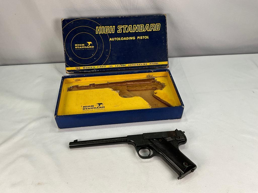 Boxed Hi-Standard Model B, 22 Caliber Pistol