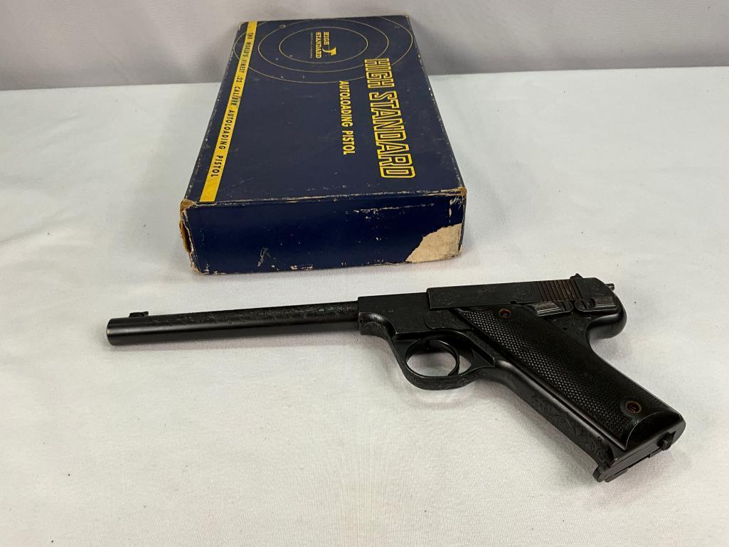 Boxed Hi-Standard Model B, 22 Caliber Pistol