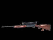 Remington Model 7400 Engraved F Grade Premier, 270 Win Caliber Rifle with Leupold Scope
