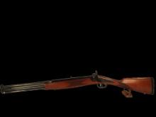 Iver Johnson Double Barrel Black Powder Rifle, 50 Caliber