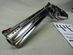 Colt Anaconda 8" Bbl., 44-Mag Revolver, Stainless Steel, Factory Ported, Drilled for Scope, SN:AN088