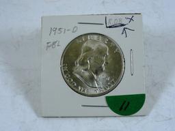 1951-D Franklin Half-Dollar