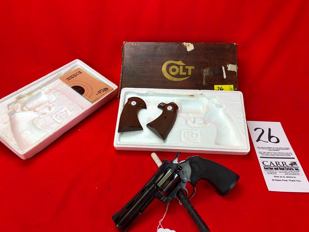 Colt Diamondback 38-Spl., 4" Blue w/Box, SN:D84698 (HG)