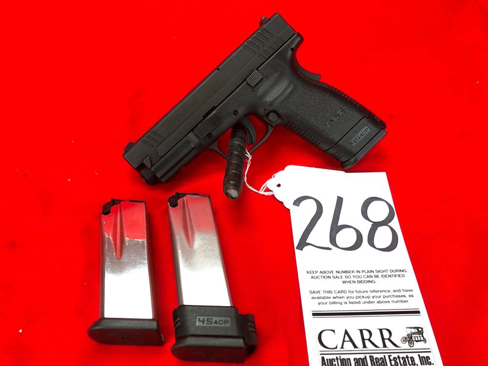 Springfield Armory XD 45 ACP, (2) Extra Mags, SN:XD609330 (HG)
