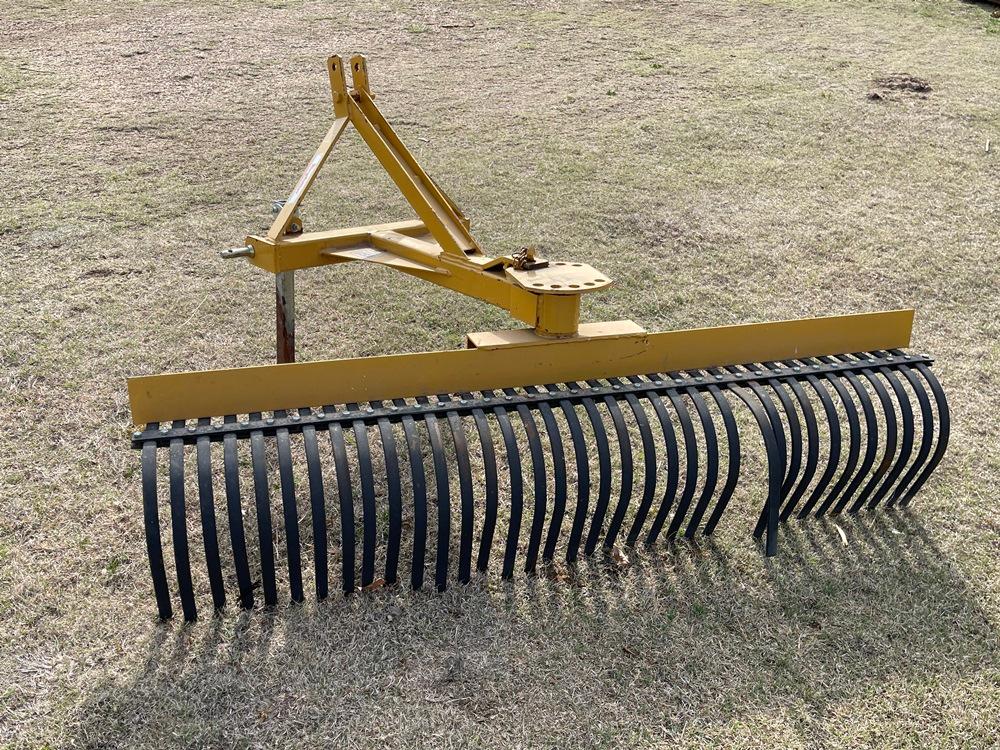 King Kutter 3 pt. 6' Yard Rake