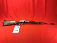 Winchester Model 71, .348 WCF, w/Hooded Sight, Tapped for Side Mount Scope, SN:25114