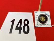 2017 1/10 oz. $5 Gold Eagle Coin (EX)