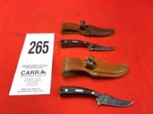 (2) Schrade 152 Knives/Sheaths