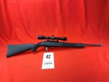 Ruger 10/22 Carbine, 22 LR, Weaver Rail, w/Bushnell Scope, SN:826-7738