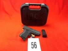 Glock 26, 9mm, (2) Mags, w/Case, SN:XKS925 (HG)