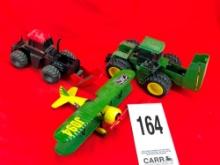 John Deere & Case 4WD & John Deere Plane Bank