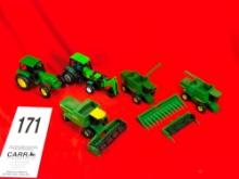 (3) John Deere Combines & (2) Tractors