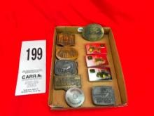 (10) John Deere Belt Buckles