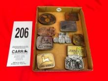 (10) John Deere Belt Buckles
