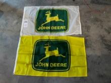(2) John Deere Flags