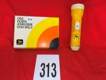 John Deere Golf Ball & John Deere Flashlight Set
