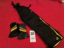 John Deere Snow-Sled Bibs & Gloves
