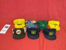 (7) John Deere Vintage Collector Caps